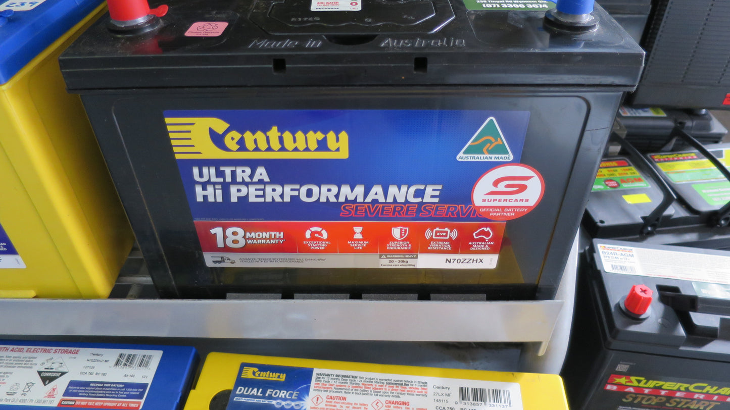 Century HI PERFORANCE N70ZZHX MF 18mths WARRANTY 730CCA